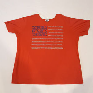 Spoiled Rotton USA flag glitter patriotic shirt